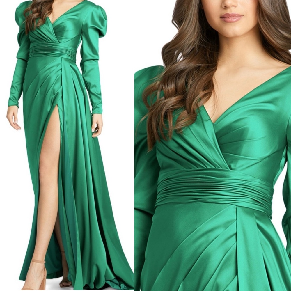 Mac Duggal MAC DUGGAL
Puff Sleeve Evening Gown Emerald size 4 or 6